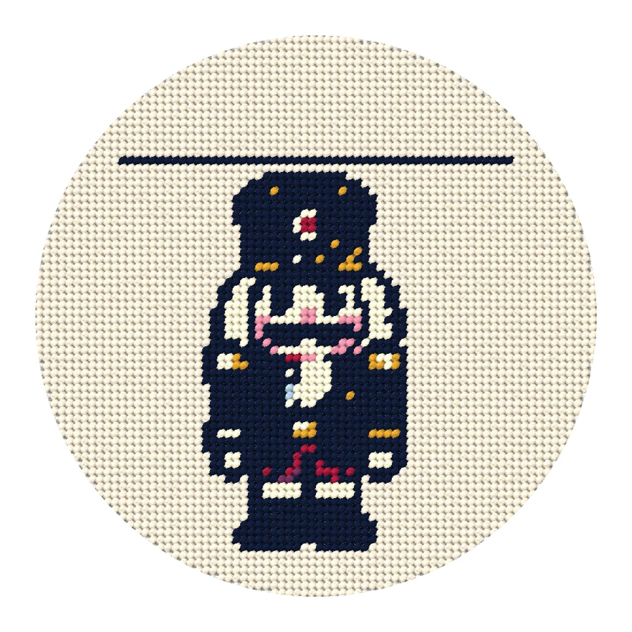Nutcracker (52) Needlepoint simulation