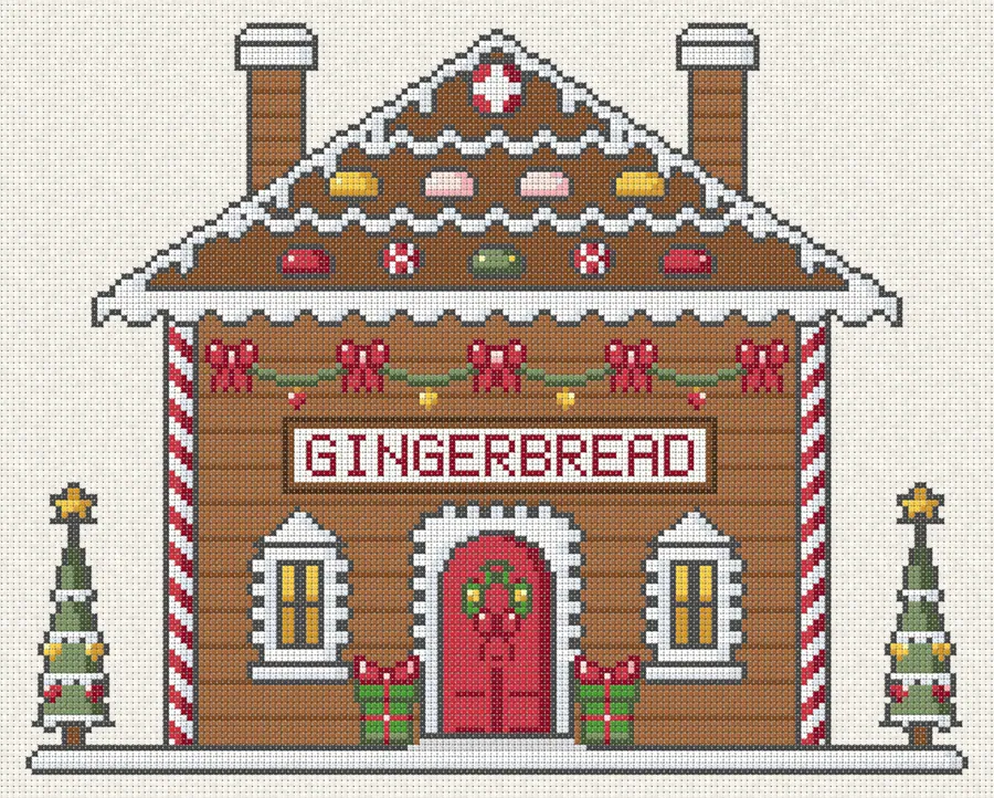Gingerbread in cross-stitch (computer simulation)
