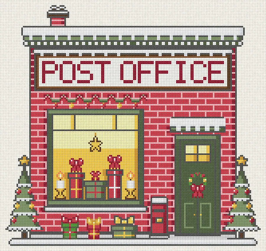 Post Office in cross-stitch (computer simulation)