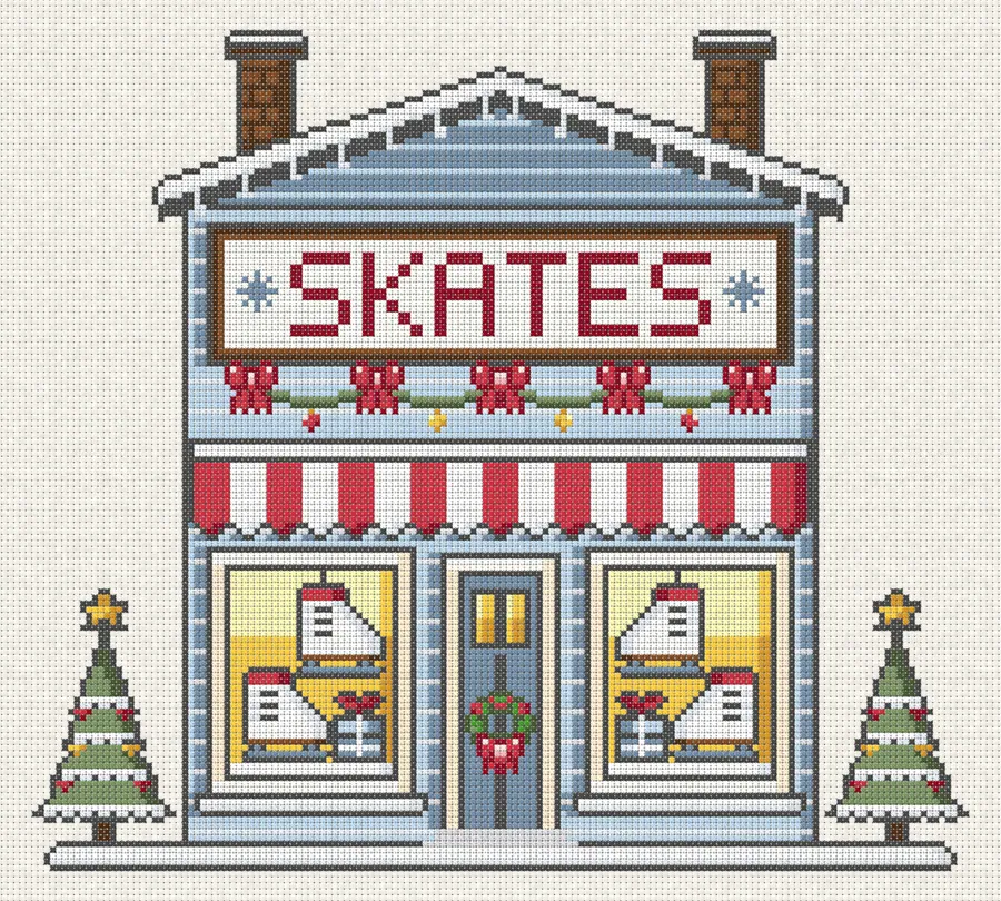 Skate Shop in cross-stitch (computer simulation)